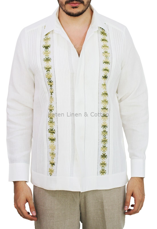 guayabera bordada para hombre