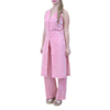 Conjunto de Lino 100% Color Rosa Jaspeado Pantalon y Top VESTIDOS