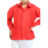 Cola de Ratón Guayabera Roja Para Niños GUAYABERAS