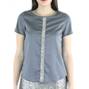Sequined Egyptian Cotton Silver Top TOPS