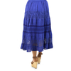Falda Azul de Algodón Larga Faldas
