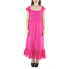 Vestido de Algodon Crochet a Mano Color Fucsia Rosa VESTIDOS