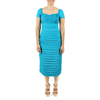 Vestido Largo Azul de Lino 100% VESTIDOS