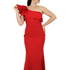 Long Red Dress with 100% Linen DRESSES