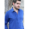 100% Blue Linen Shirt SHIRTS