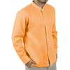 Camisa Color Naranja con Detalles en Amarillo CAMISAS