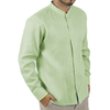 Camisa 100% Lino Color Verde Mojito CAMISAS