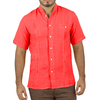 Coral Linen Short Sleeve Shirt SHIRTS