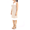 Vestido color Caqui con Blanco VESTIDOS