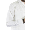 Guayabera Combinada Blanca Con Alforzas y Tela Estampada GUAYABERAS 