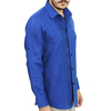 100% Blue Linen Shirt SHIRTS