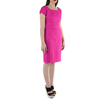 Vestido Corto de Lino Color Fucsia VESTIDOS