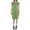 Vestido Corto de Lino Color Verde Manzana VESTIDOS