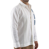 Guayabera de Hombre con Bordado en Azul GUAYABERAS 