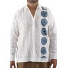 Guayabera de Hombre con Bordado en Azul GUAYABERAS 