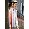 Pattern Embroidered White Irish Linen Guayabera GUAYABERAS