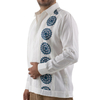 Guayabera de Hombre con Bordado en Azul GUAYABERAS 