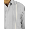 Guayabera Gris con Encaje y Alforzas GUAYABERAS 