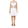 Linen Dress with Flower Embroidery WOMEN