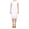 White Cotton Dress with Lace DRESSES