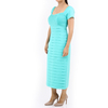 Aqua Long Dress 100% Linen DRESSES