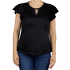 Blusa de Lino Manga Corta BLUSAS