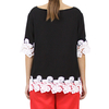 Black Color Cotton Blouse With Lace TOPS