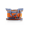 Mexican Folkart Gray Orange Colors Waist Loom Handbag BAGS & POUCHES