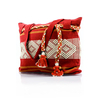 Mexican Folkart Red Beige Waist Loom Handbag BAGS & POUCHES