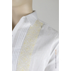Camisa de Lino Algodon Blanco Con Bordado Con Alforzas CAMISAS