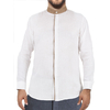 Camisa Con Cuello Mao de Lino Color Blanco CAMISAS