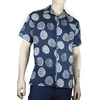 Camisa Estampada 100% Lino Con Cuello Abierto CAMISAS
