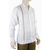 Guayabera de Lino Con Bordado Color Caqui GUAYABERAS 