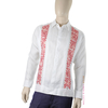 Exclusivo Guayabera De Lino Con Bordado A Mano Punto de Cruz GUAYABERAS 