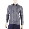 Guayabera de Lino Color Gris Oscuro Con Combinacion GUAYABERAS 