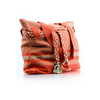 Bolso Artesanal Rosa Con Cafe Telar De Cintura BOLSAS & CARTERAS