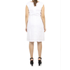 Vestido de Lino 100% Color Blanco Combinado Marinero VESTIDOS