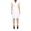 100% Linen Sailor Dress White Color Combined Colors DRESSES