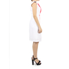 100% Linen Sailor Dress White Color Combined Colors DRESSES