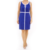 Vestido de Lino Corto en Color Azul Rey VESTIDOS