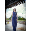 Vestido Largo color Azul con Bordado VESTIDOS