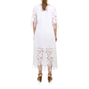 White Cotton Dress With Lace WOMEN