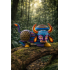 Quality Handmade and Hand-Painted Mexican Bull Wood Alebrije ALEBRIJES - CARVED PIECES