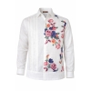 Guayabera Hecho a Mano De Lino Estampado GUAYABERAS 