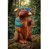 Artisan Made Handmade and Hand-Painted Mexican Squirrel Wood Alebrije ALEBRIJES - CARVED PIECES