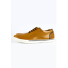 Tan Shoes With Aztec Ornamental Details SHOES FOR MEN