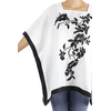 Top de Lino Blanco Con Bordado Artesanal Unitalla BLUSAS