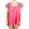 Huipil de Lino con Bordado Yucateco Color Rosa BLUSAS