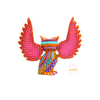 Owl Alebrije Hand Carved Wood / Hand Painted Mexican Owl ALEBRIJES - CARVED PIECES