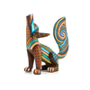 Hermoso Alebrije de Coyote Mexicano Hecho a Mano Pintado ALEBRIJES